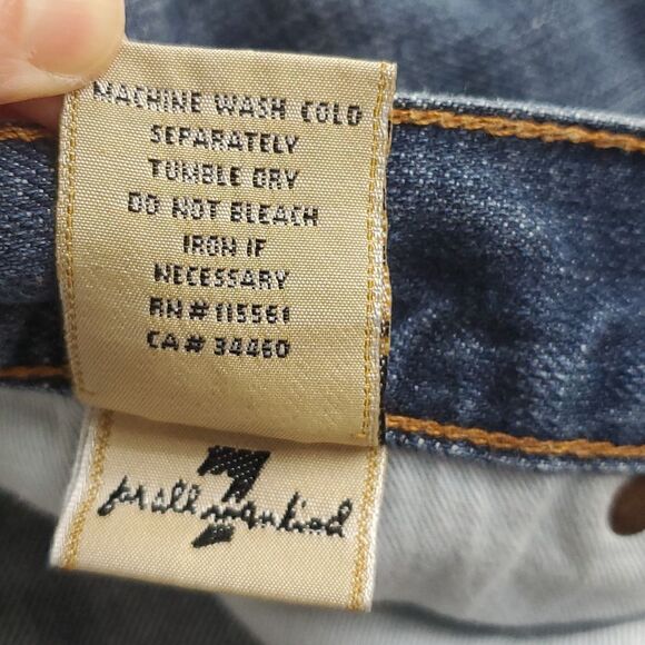 7 for All Mankind Men's Button Fly Relaxed Jeans Size 36 - Picture 8 of 8